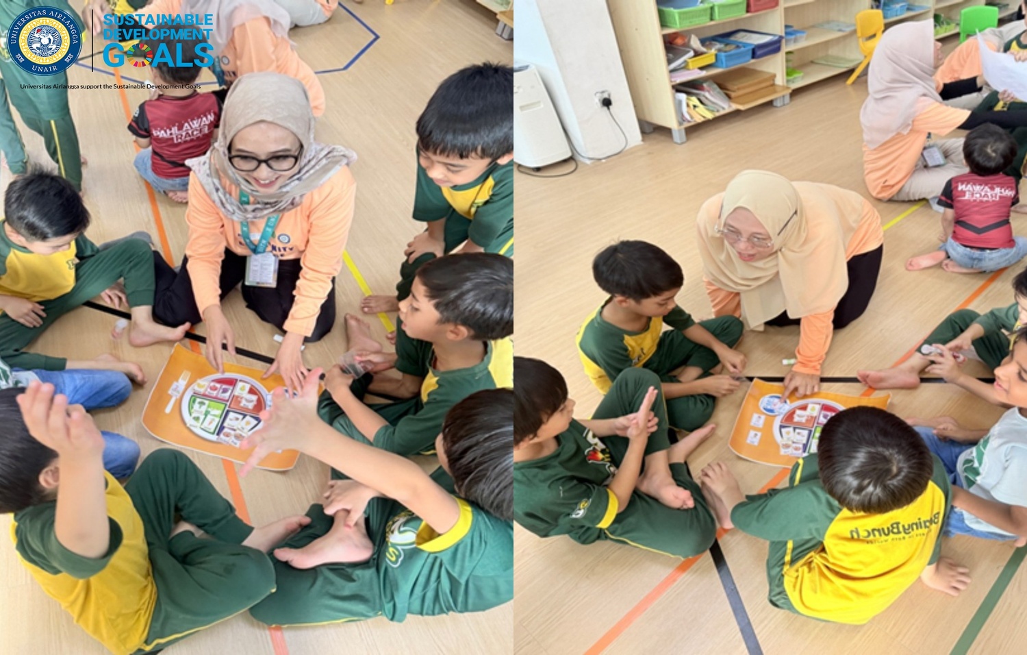 Dosen dan Mahasiswa UNAIR Edukasi PHBS Anak TK di Malaysia, Dukung SDGs dan Internasionalisasi Kampus